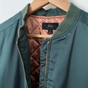 J.crew silky bomber jacket, S